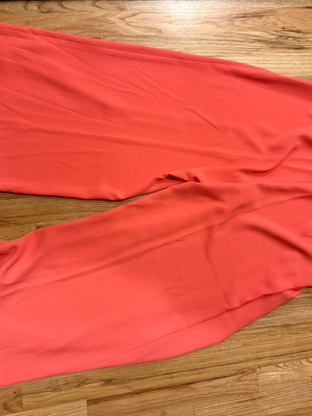 Trina Turk Esplande Wide Leg Cropped Crepe Pant Coral Size 12 NWT